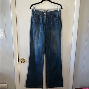 Theory Dark Blue Flare Jeans